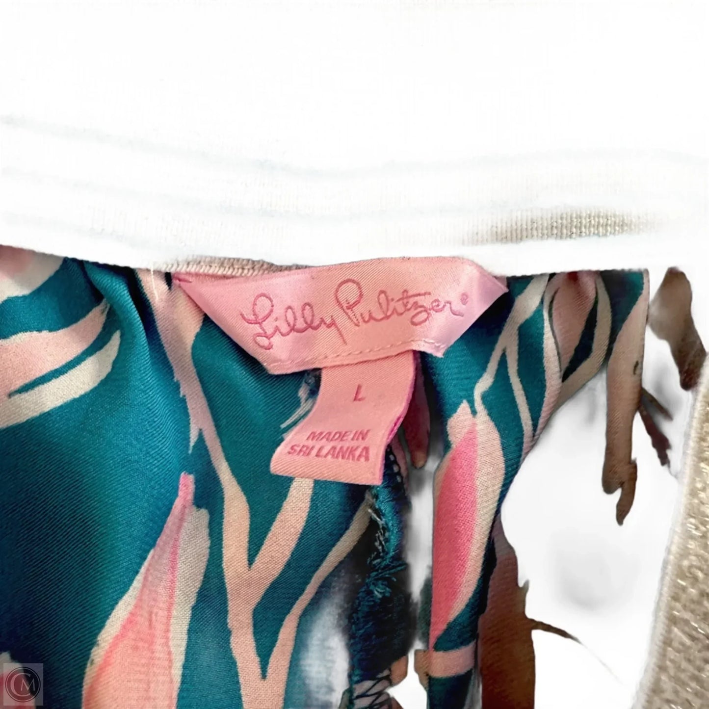 Shorts Designer By Lilly Pulitzer In Blue & Pink, Size: L