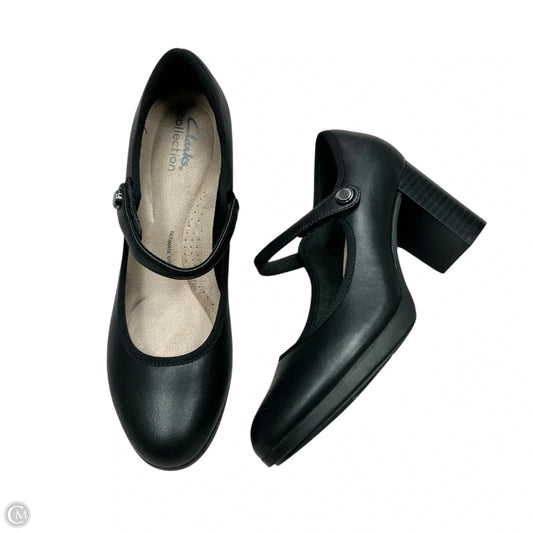 Shoes Heels Block By Clarks In Black, Size: 7