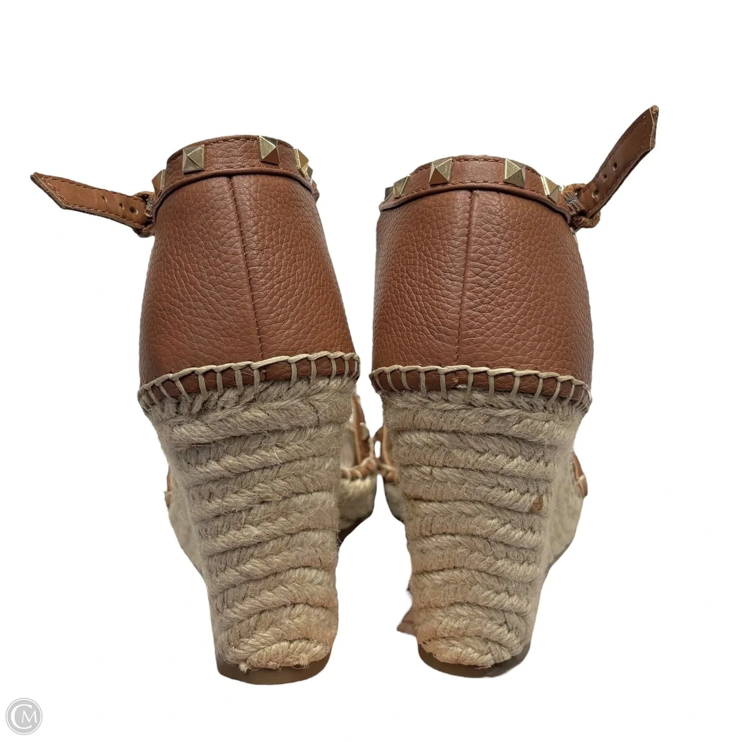 Sandals Heels Wedge By Marc Fisher In Brown, Size: 7