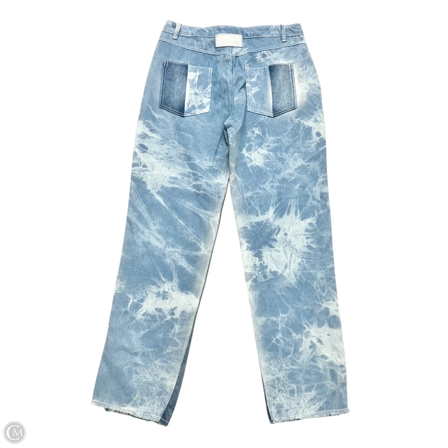 Jeans Straight By Maniere De Voir In Blue Denim, Size: 14