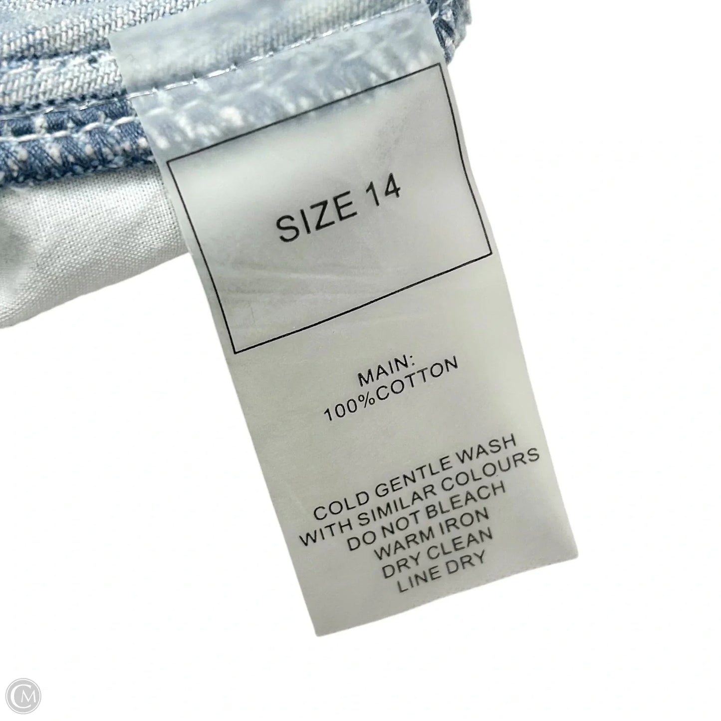 Jeans Straight By Maniere De Voir In Blue Denim, Size: 14