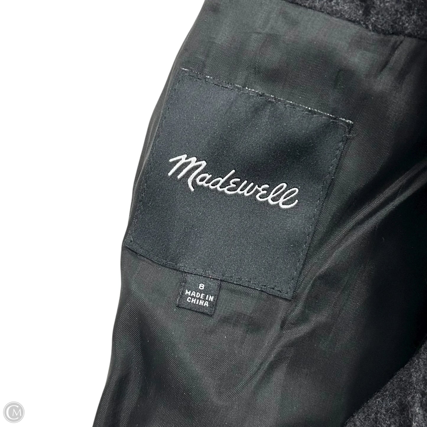 Coat Trench Coat By Madewell In Grey, Size: M