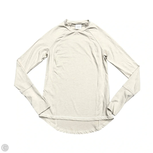 Athletic Top Long Sleeve Crewneck By Varley In Cream, Size: Xs