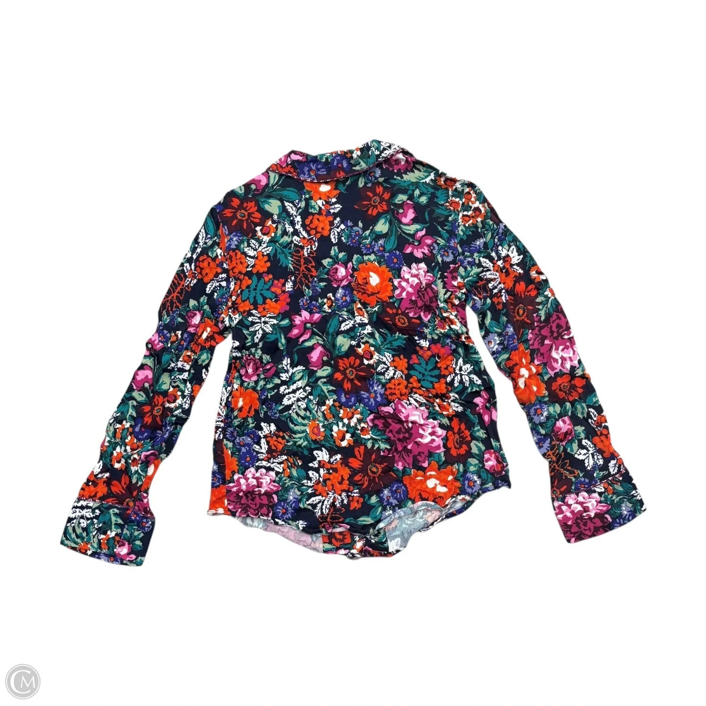 Top Long Sleeve By Floreat In Floral Print, Size: Xs