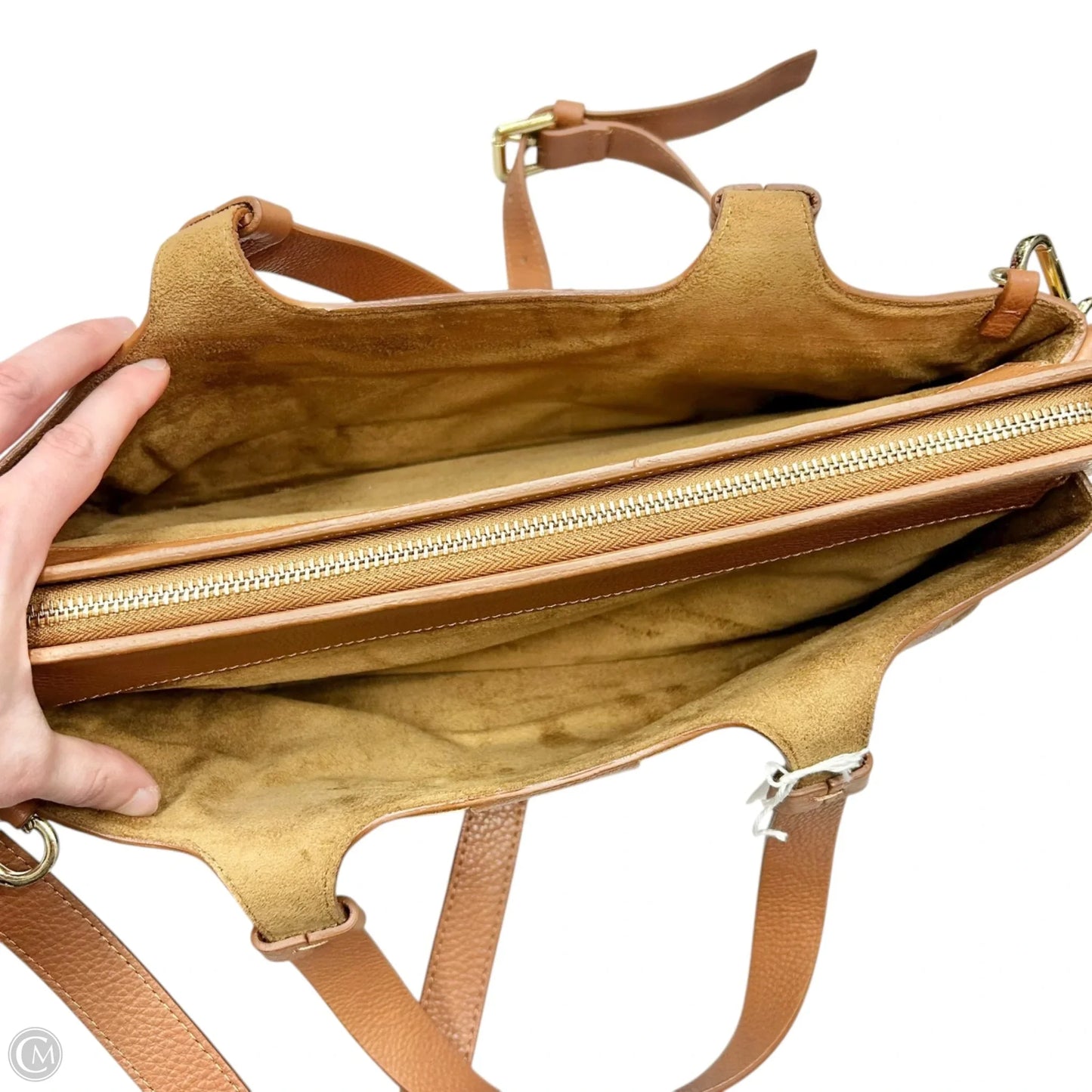 Handbag Leather By Lia Numa, Size: Medium