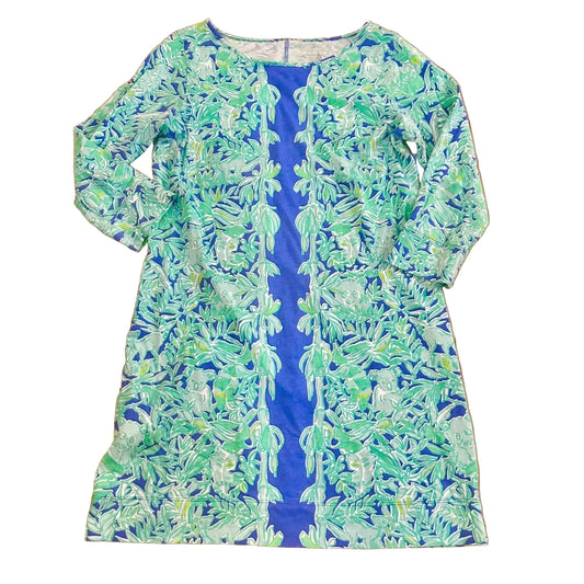 Dress Designer By Lilly Pulitzer In Blue & Green, Size: L