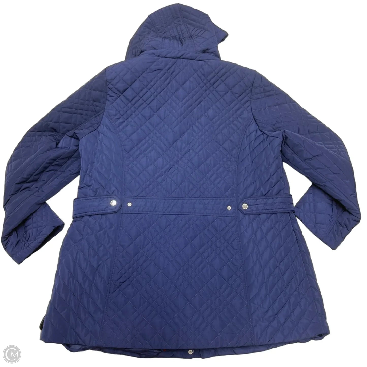 Coat Puffer & Quilted By Jones New York In Navy, Size: 0x