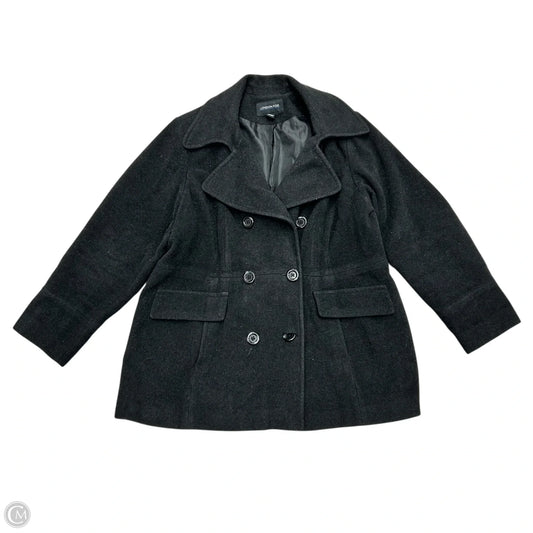 Coat Peacoat By London Fog In Black, Size: 1x