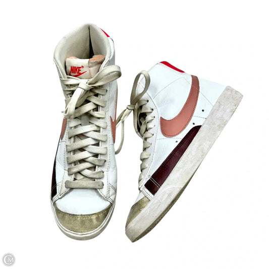 Shoes Sneakers By Nike In Pink & White, Size: 7.5