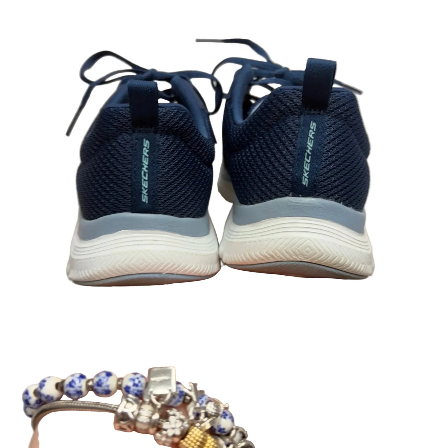 Shoes Athletic By Skechers In Navy, Size: 8