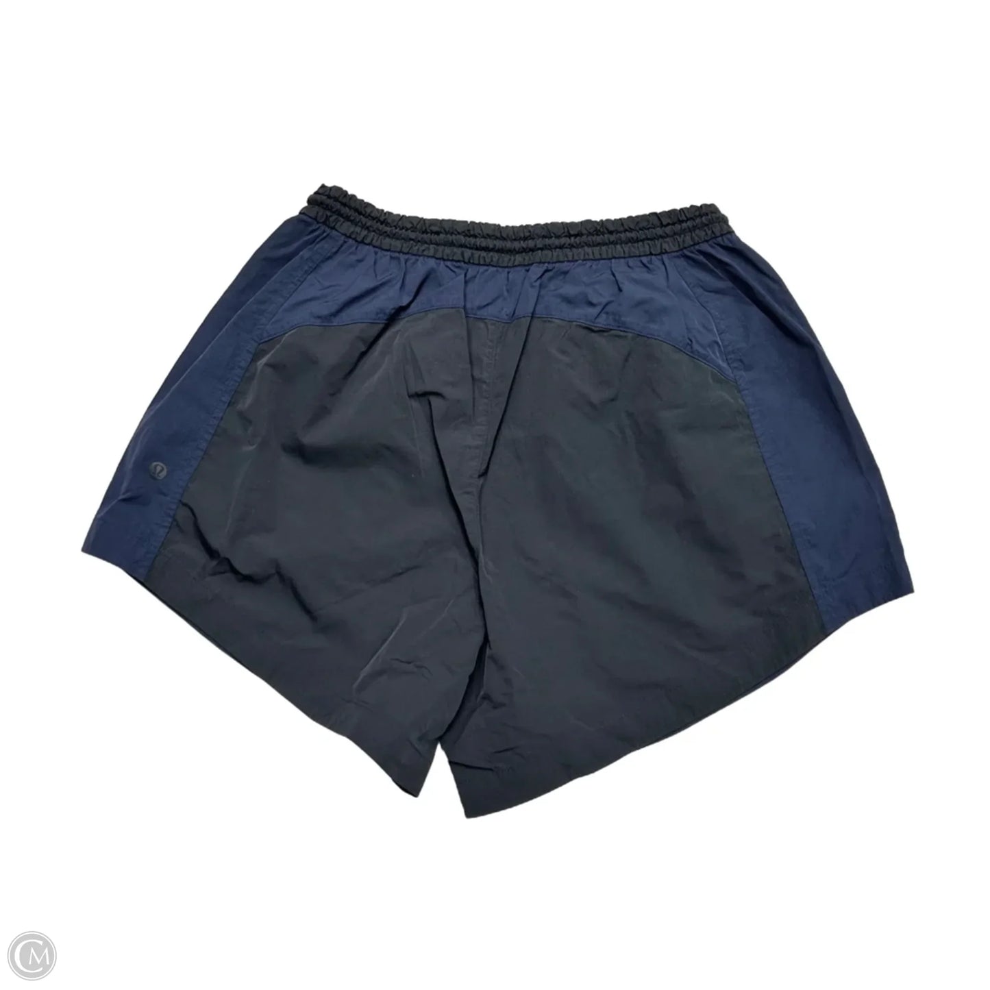 Athletic Shorts By Lululemon In Black & Blue, Size: S
