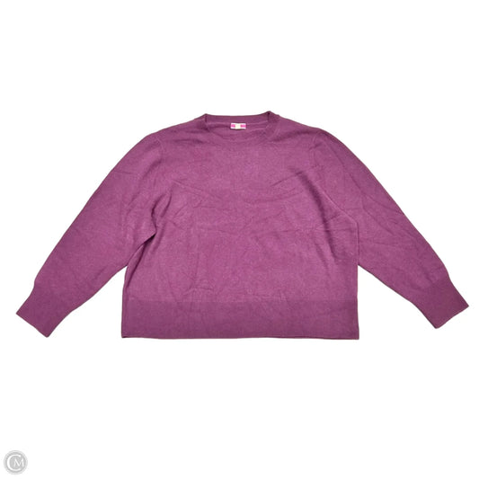 Sweater Cashmere By J. Crew In Purple, Size: 3x