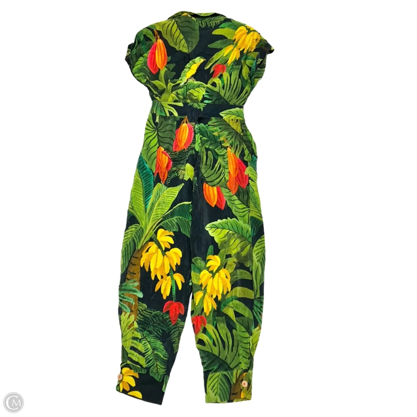 Jumpsuit By Farm Rio In Black & Green, Size: S