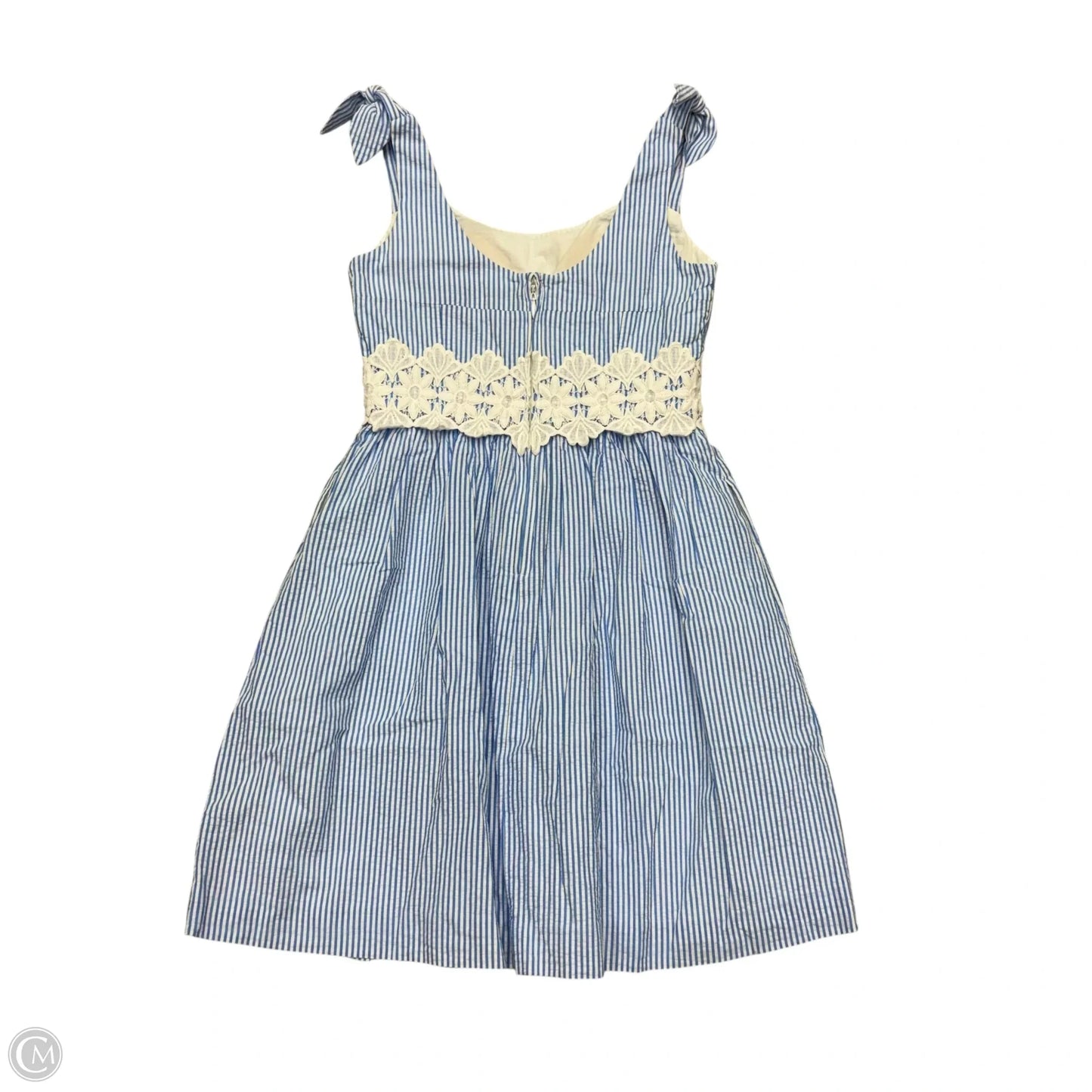 Dress Designer By Lilly Pulitzer In Blue & White, Size: Xs