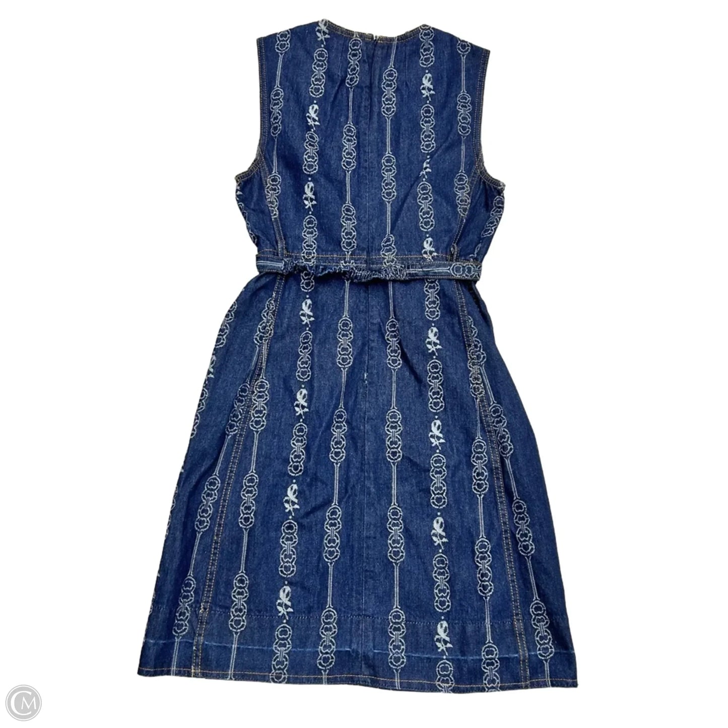 Dress Designer By Tory Burch In Blue Denim, Size: Xs