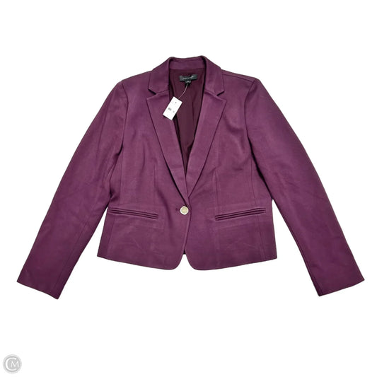 Blazer By Ann Taylor In Purple, Size: M