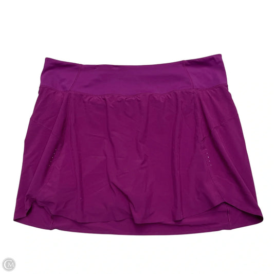 Athletic Skirt By Athleta In Purple, Size: 3x