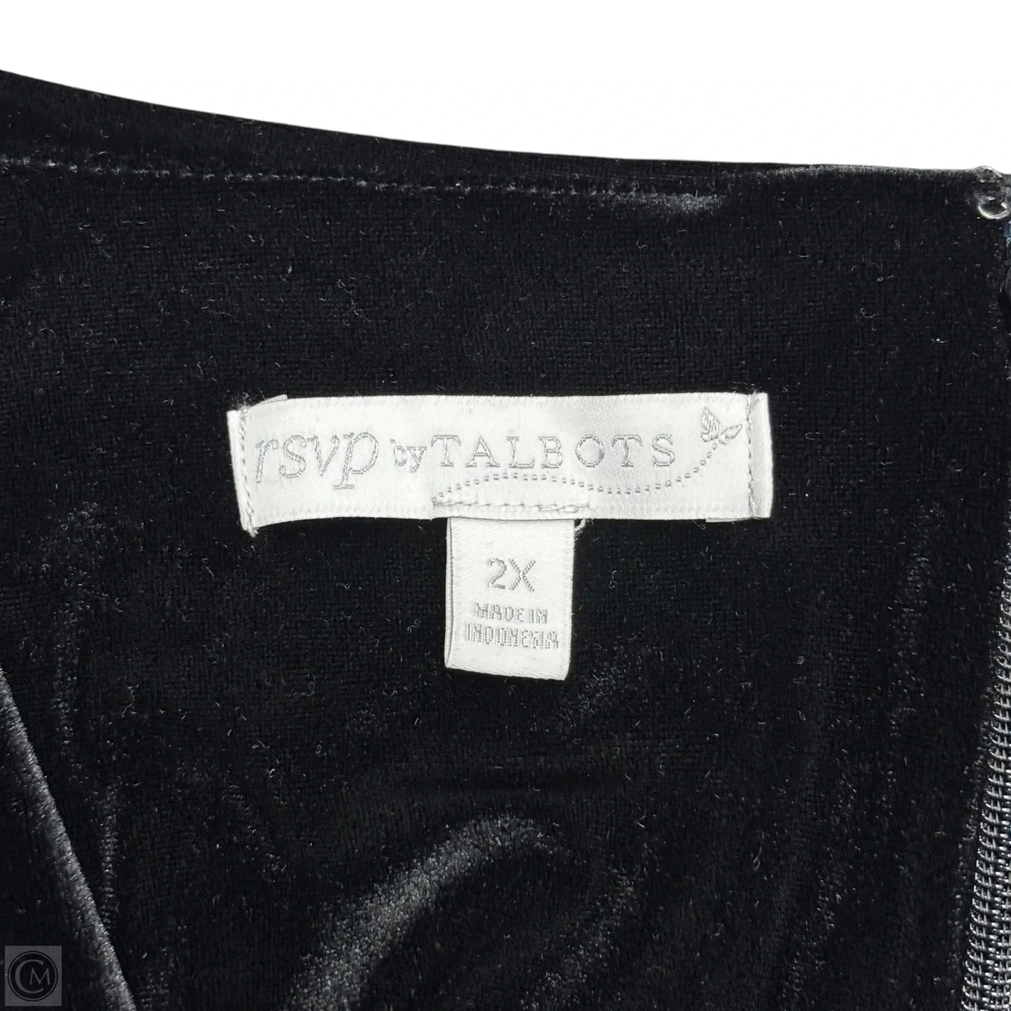 Dress Party Midi By Talbots In Black, Size: 2x