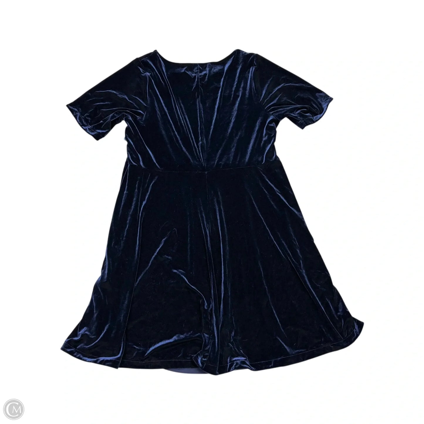 Dress Party Midi By Lands End In Navy, Size: 2x