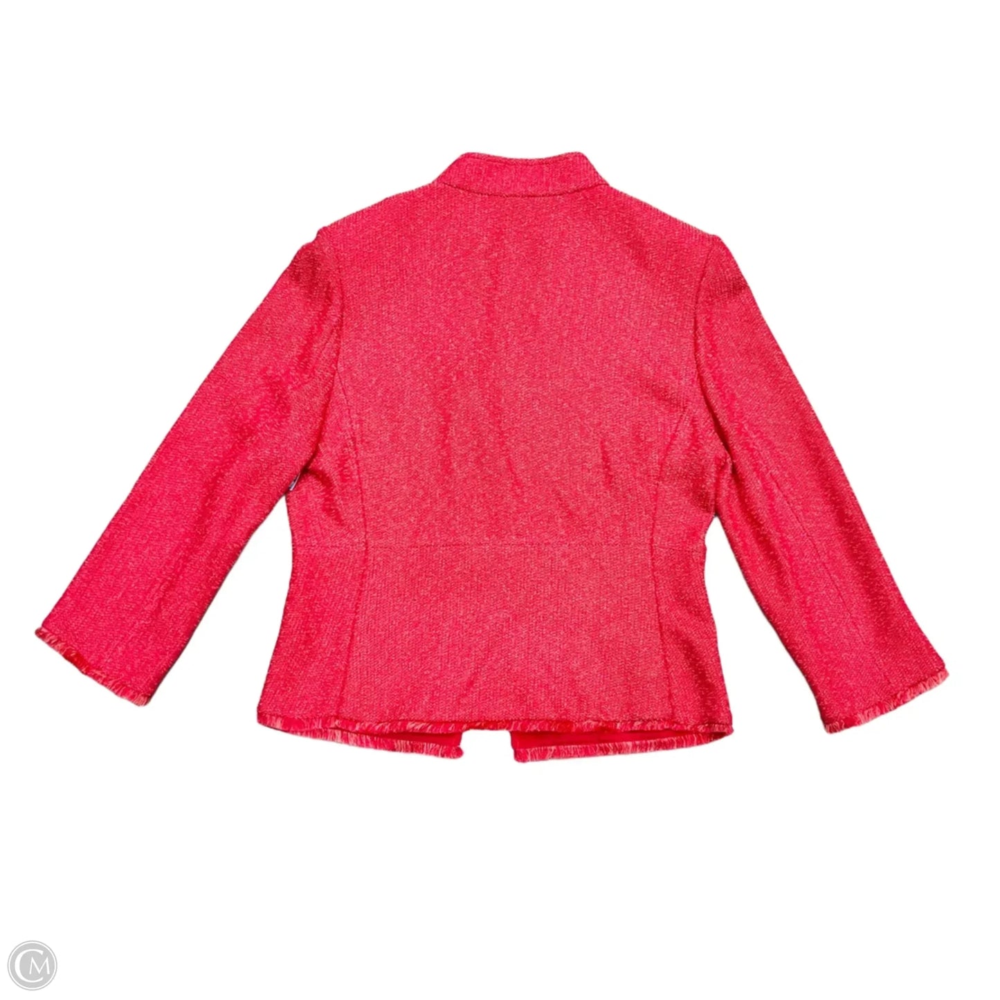 Blazer Luxury Designer By St John Collection In Red, Size: L