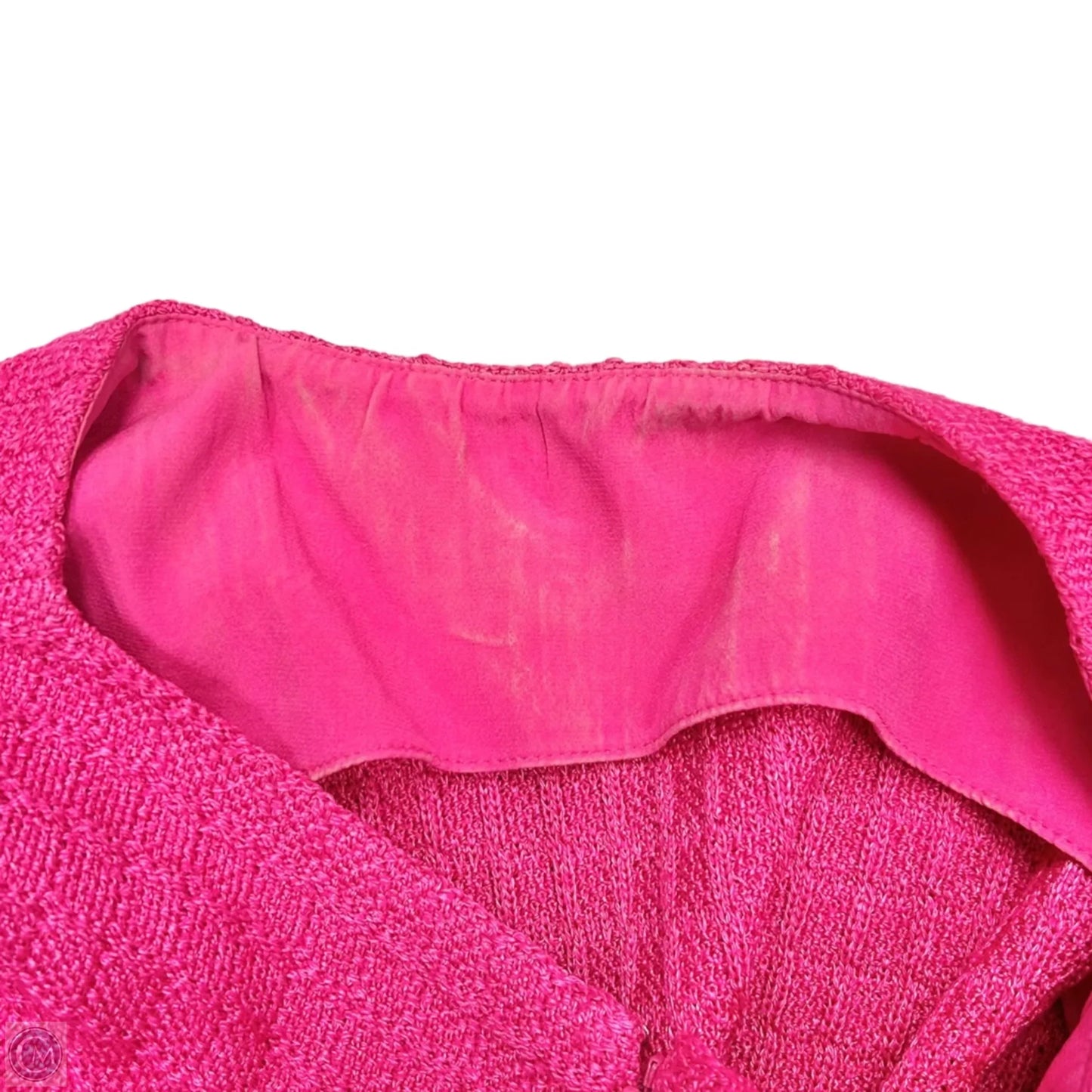 Dress Luxury Designer By St John Collection In Pink, Size: L