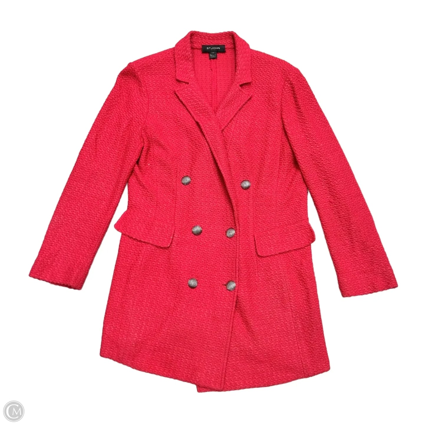 Blazer Luxury Designer By St John Collection In Red, Size: L