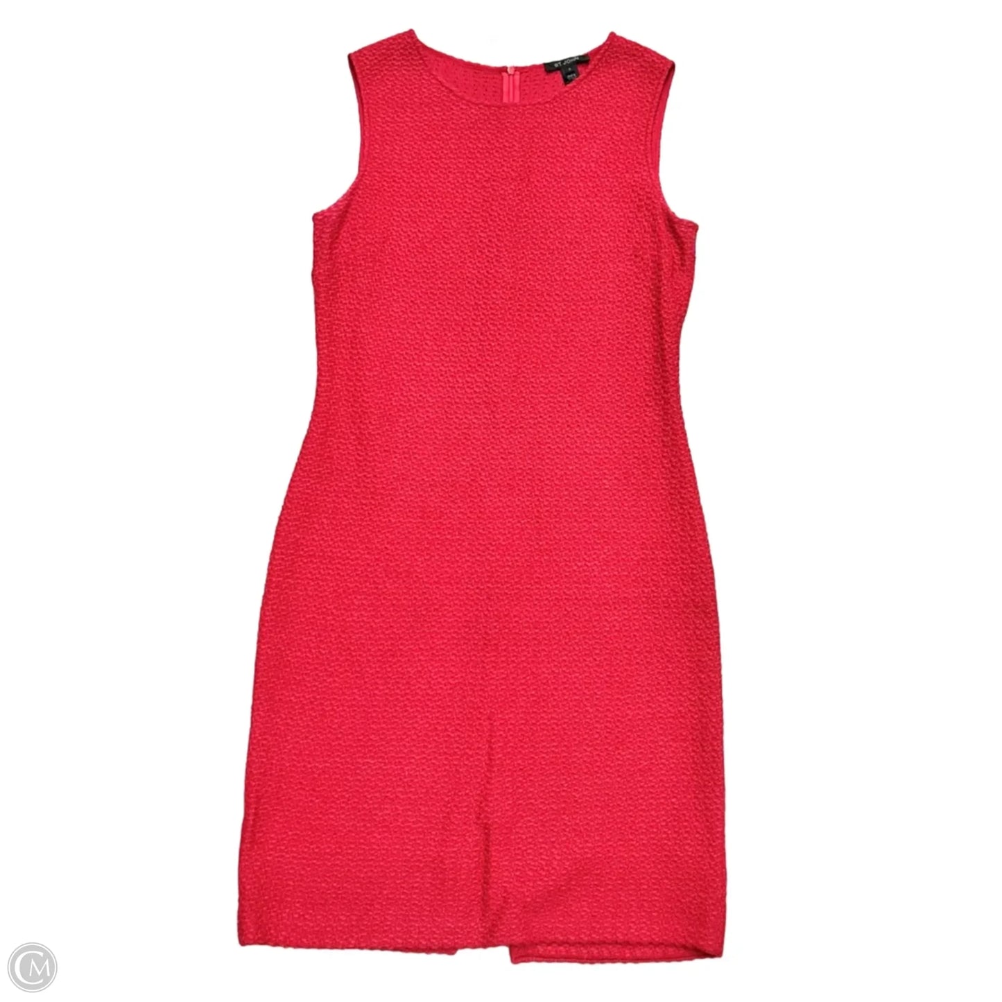 Dress Luxury Designer By St John Collection In Red, Size: M