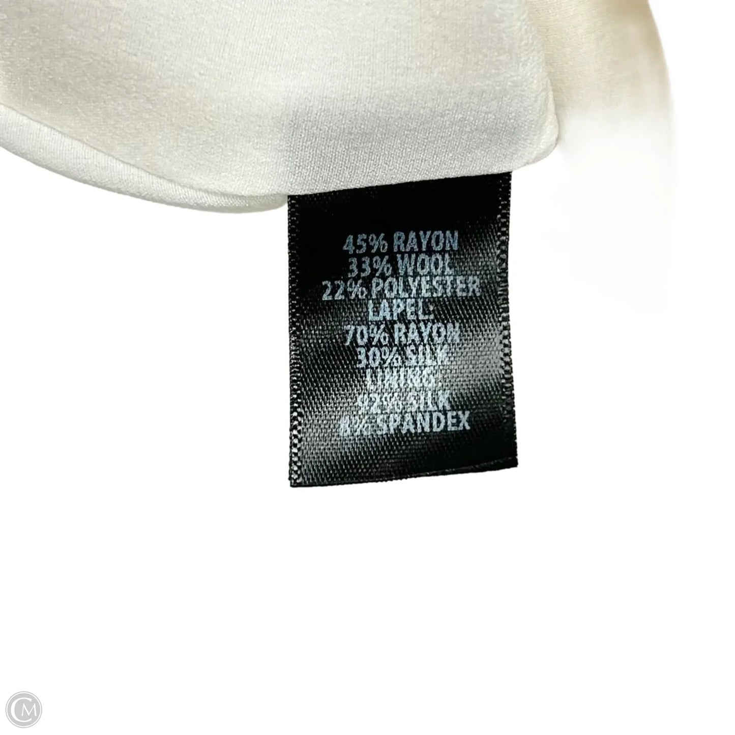 Blazer Luxury Designer By St John Collection In Ivory, Size: L