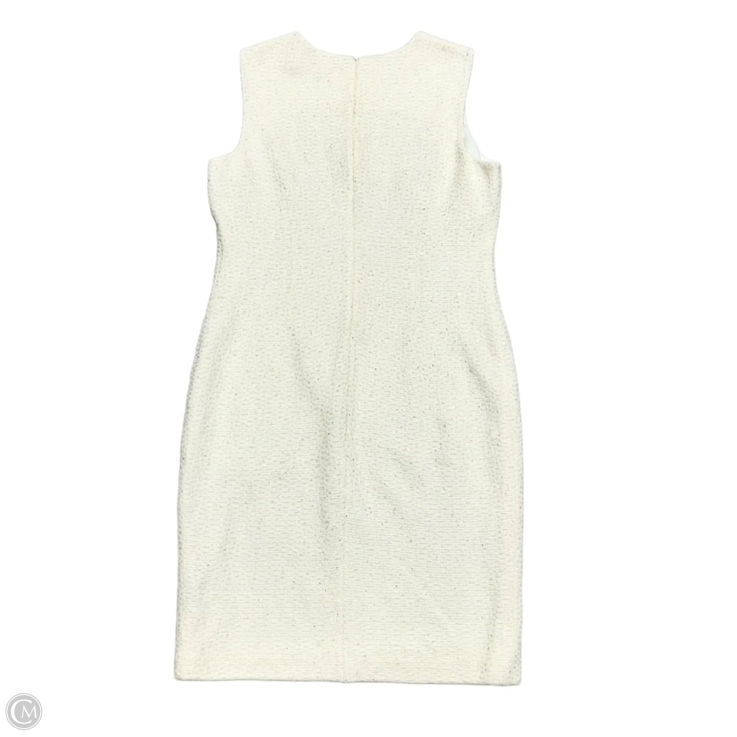 Dress Luxury Designer By St John Collection In Ivory, Size: L