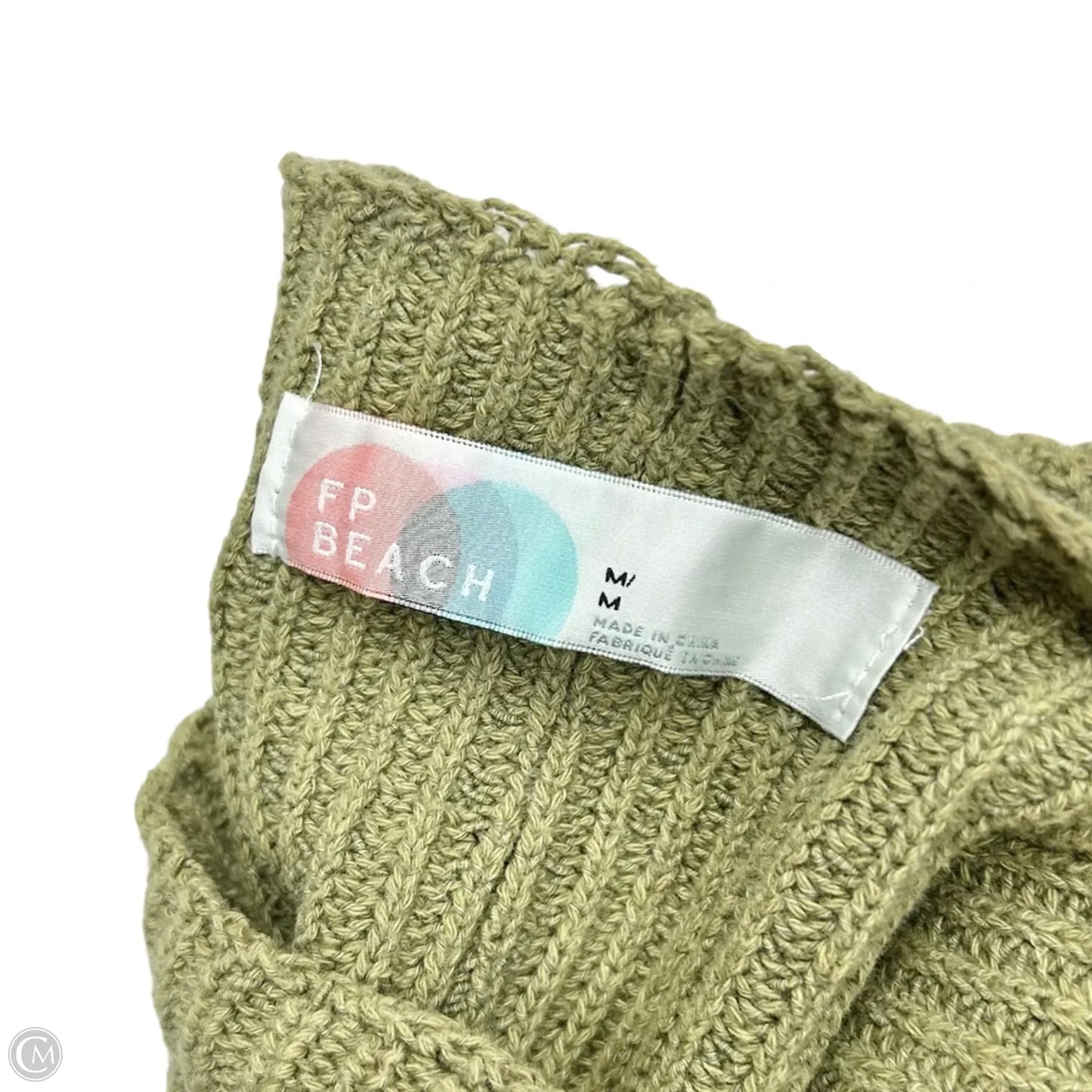 Sweater Short Sleeve By Free People In Green, Size: M