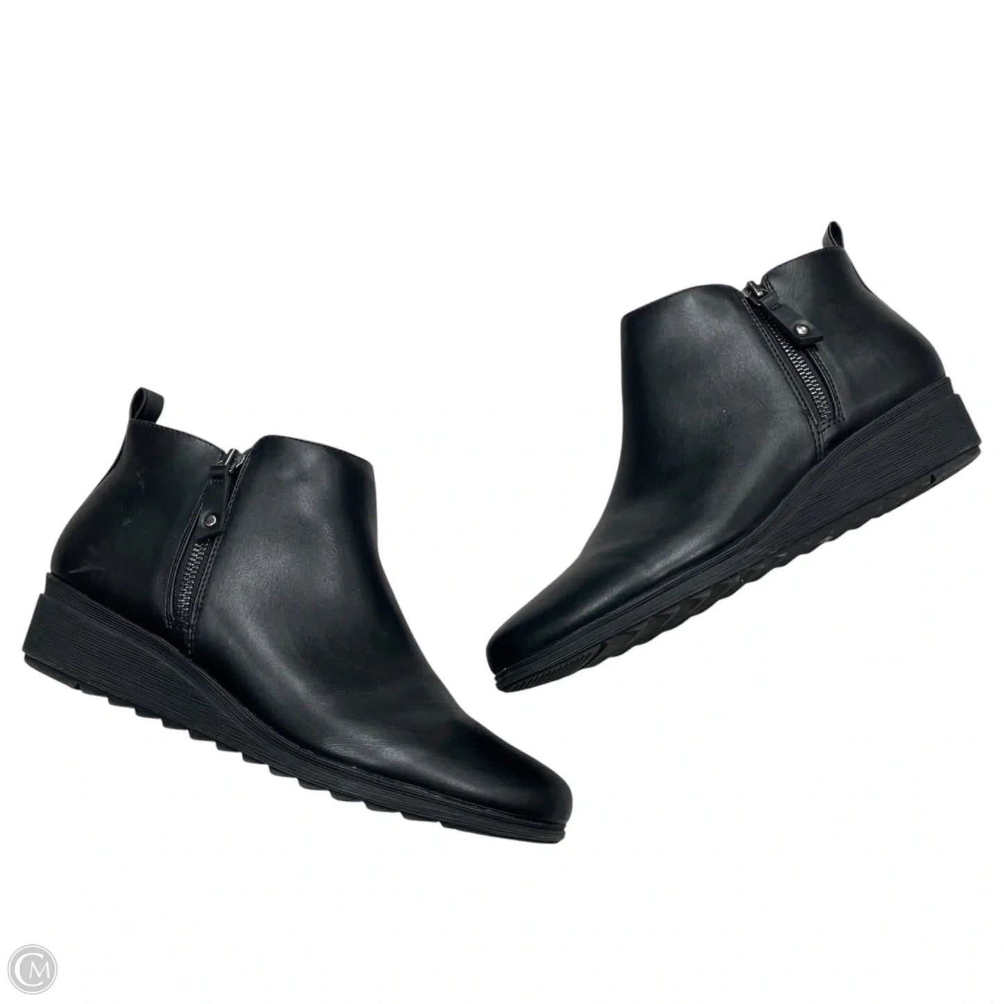 Boots Ankle Heels By Easy Spirit In Black, Size: 9.5