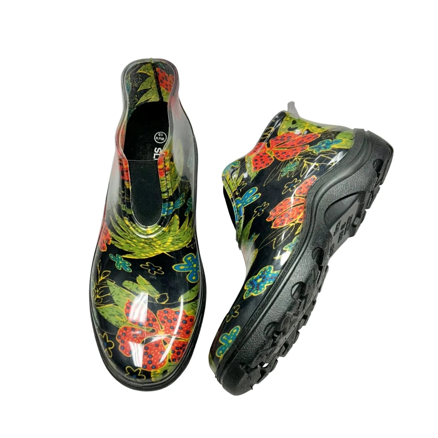 Boots Rain By Sloggers In Black & Red, Size: 10