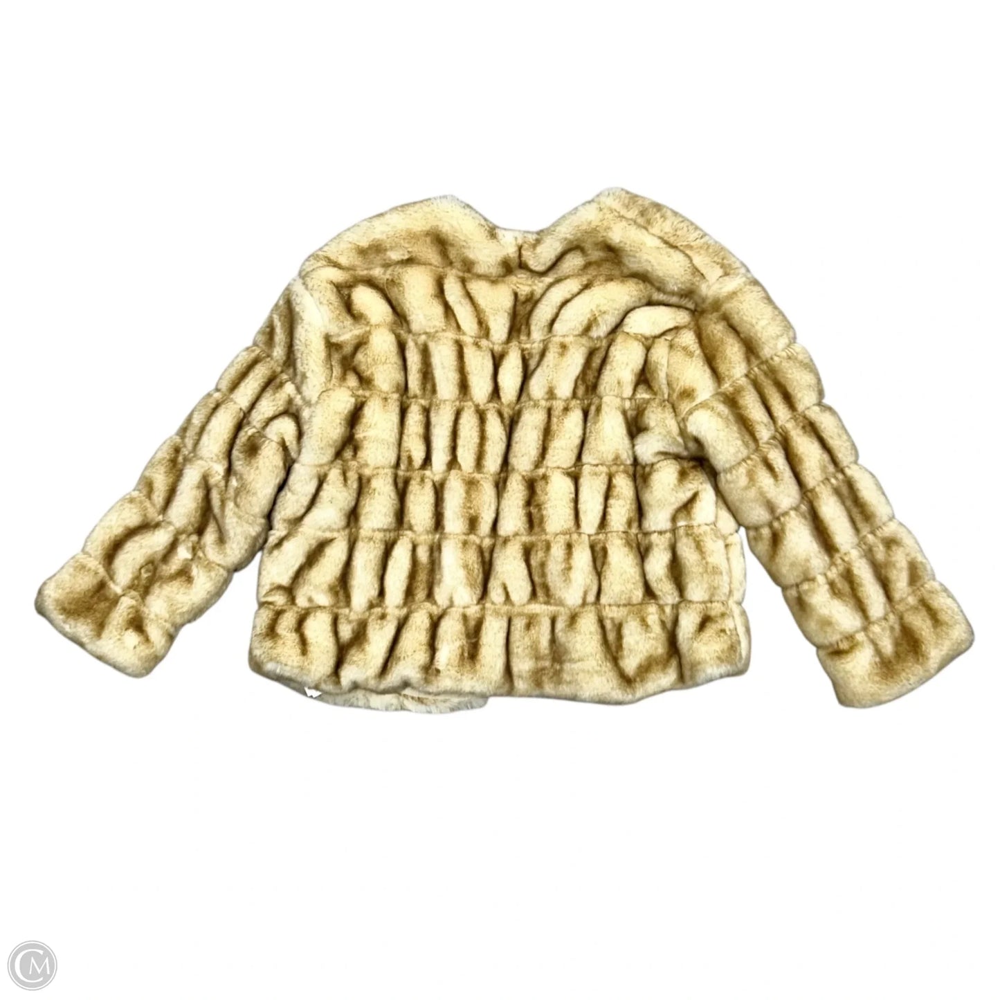 Jacket Faux Fur & Sherpa By Zara In Brown & Tan, Size: M