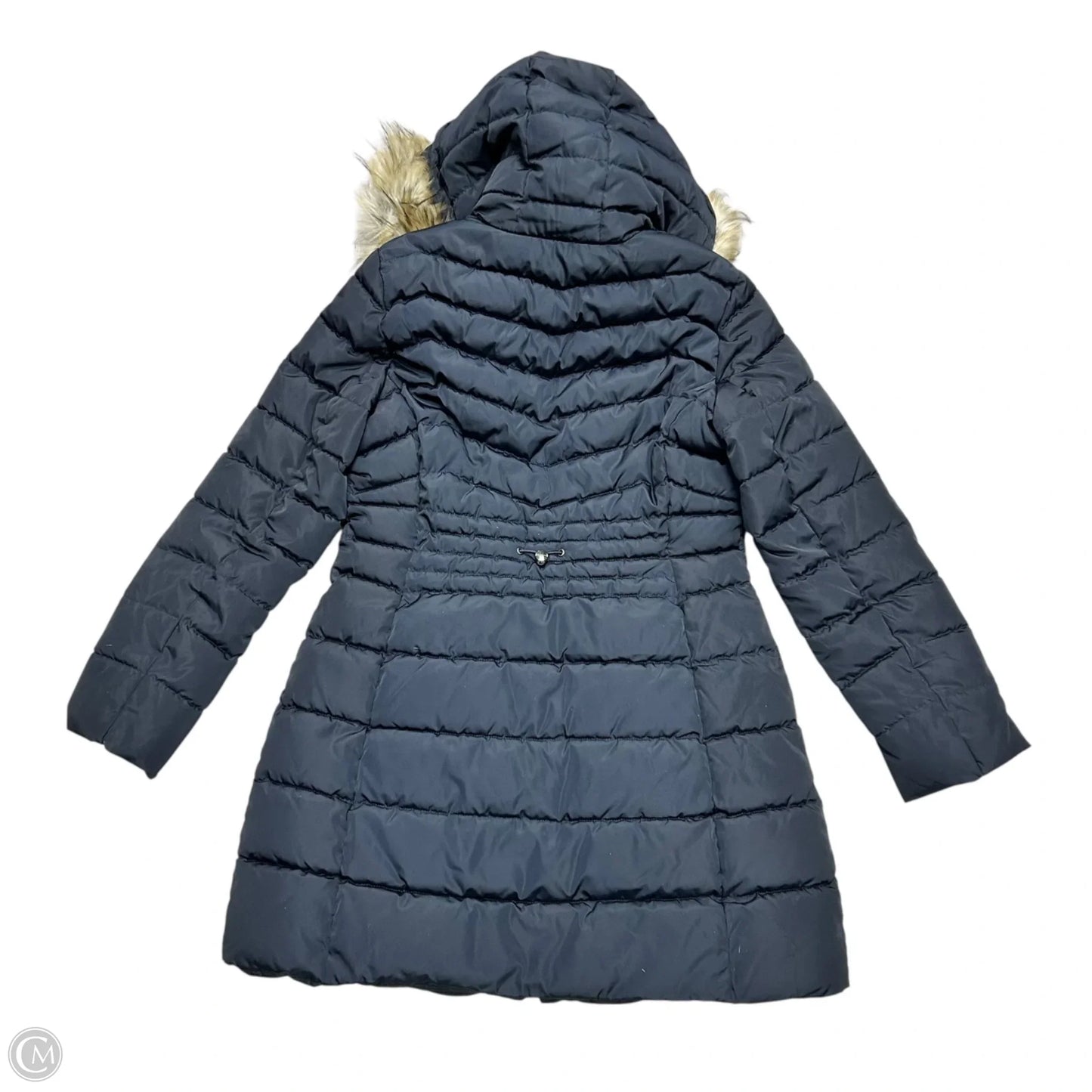Coat Puffer & Quilted By Laundry In Navy, Size: M
