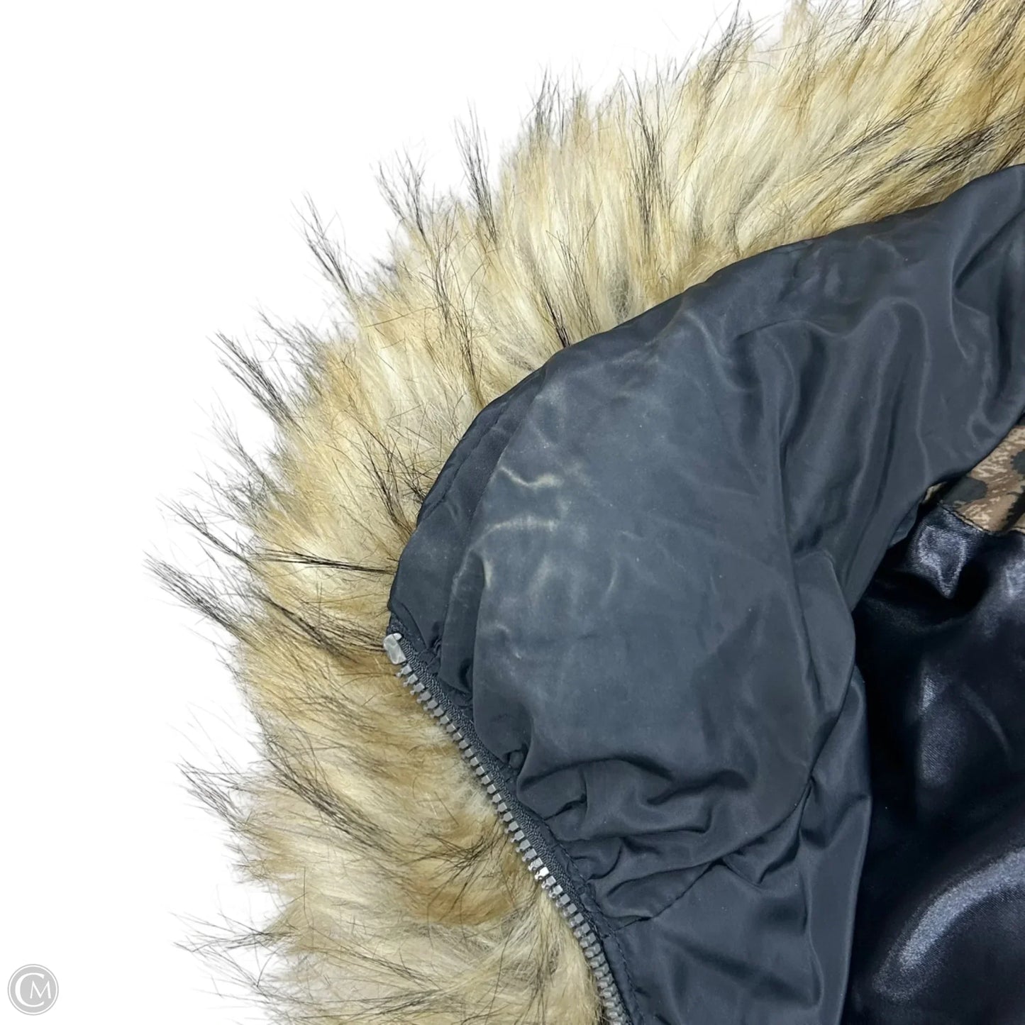 Coat Puffer & Quilted By Laundry In Navy, Size: M