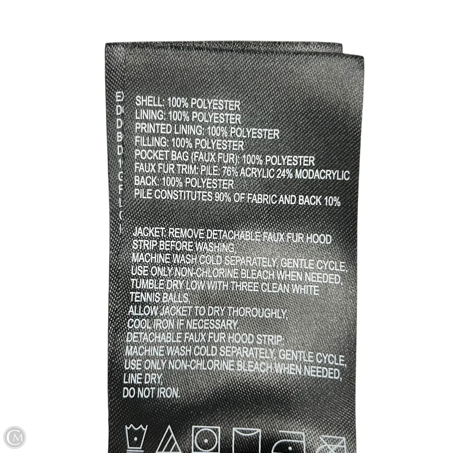 Coat Puffer & Quilted By Laundry In Navy, Size: M