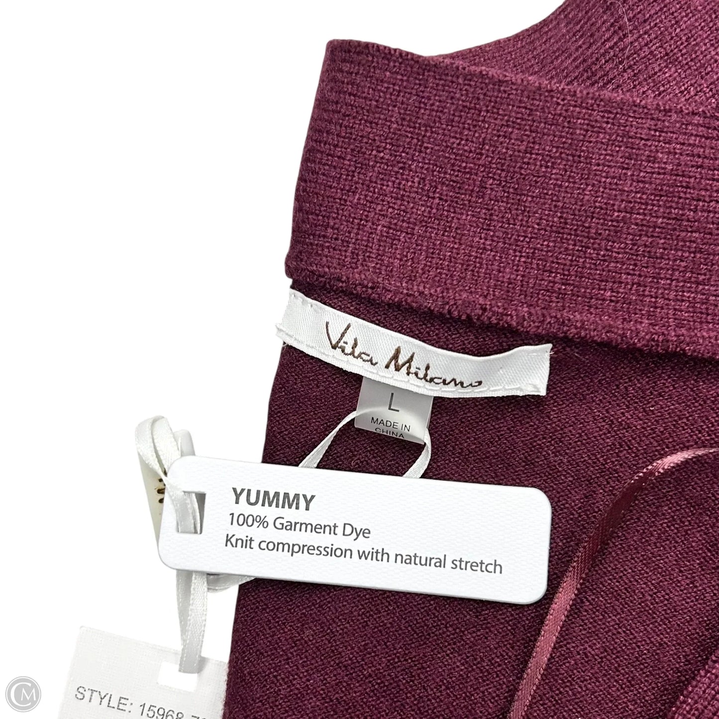 Sweater Cardigan By Vila Milano In Maroon, Size: L
