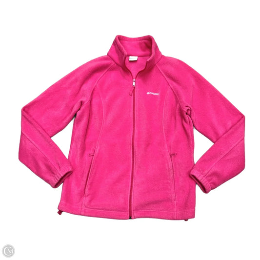 Jacket Fleece By Columbia In Pink, Size: L