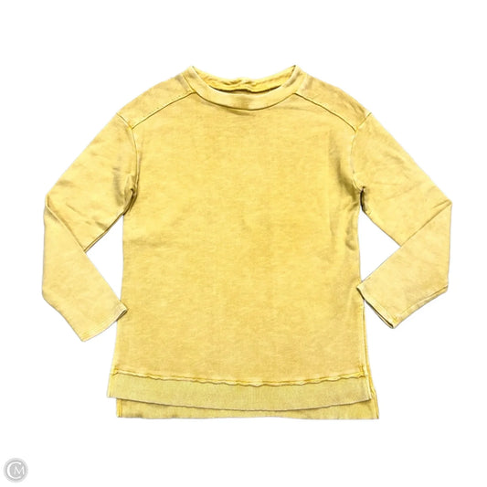 Sweatshirt Crewneck By Pilcro In Yellow, Size: S