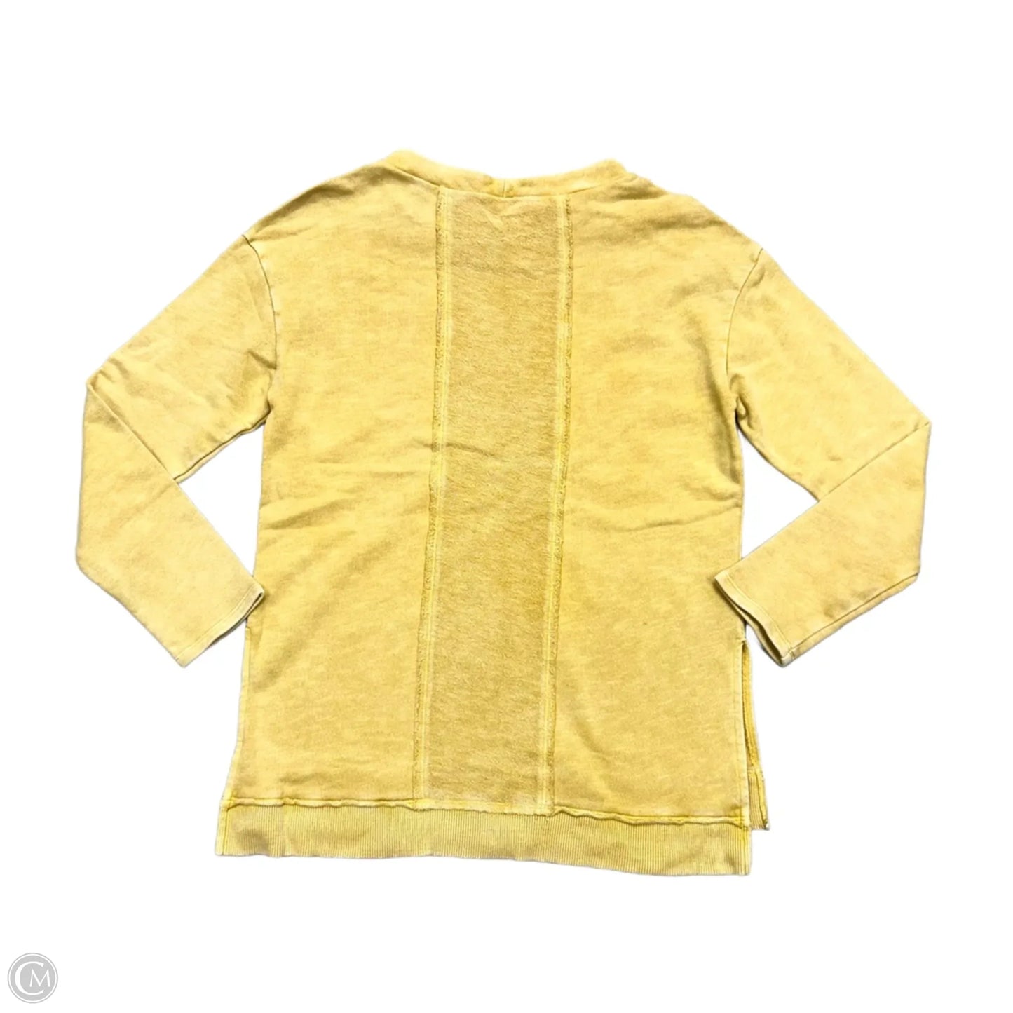 Sweatshirt Crewneck By Pilcro In Yellow, Size: S