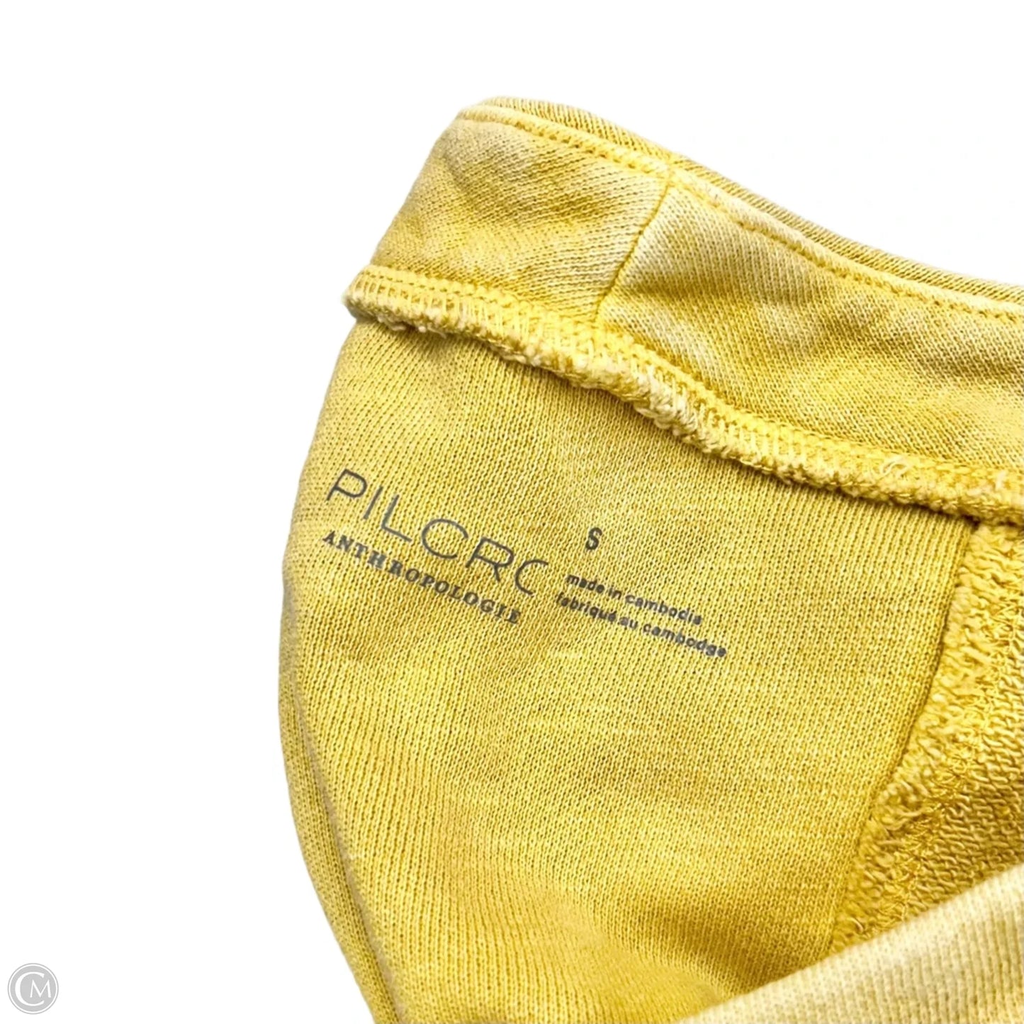Sweatshirt Crewneck By Pilcro In Yellow, Size: S