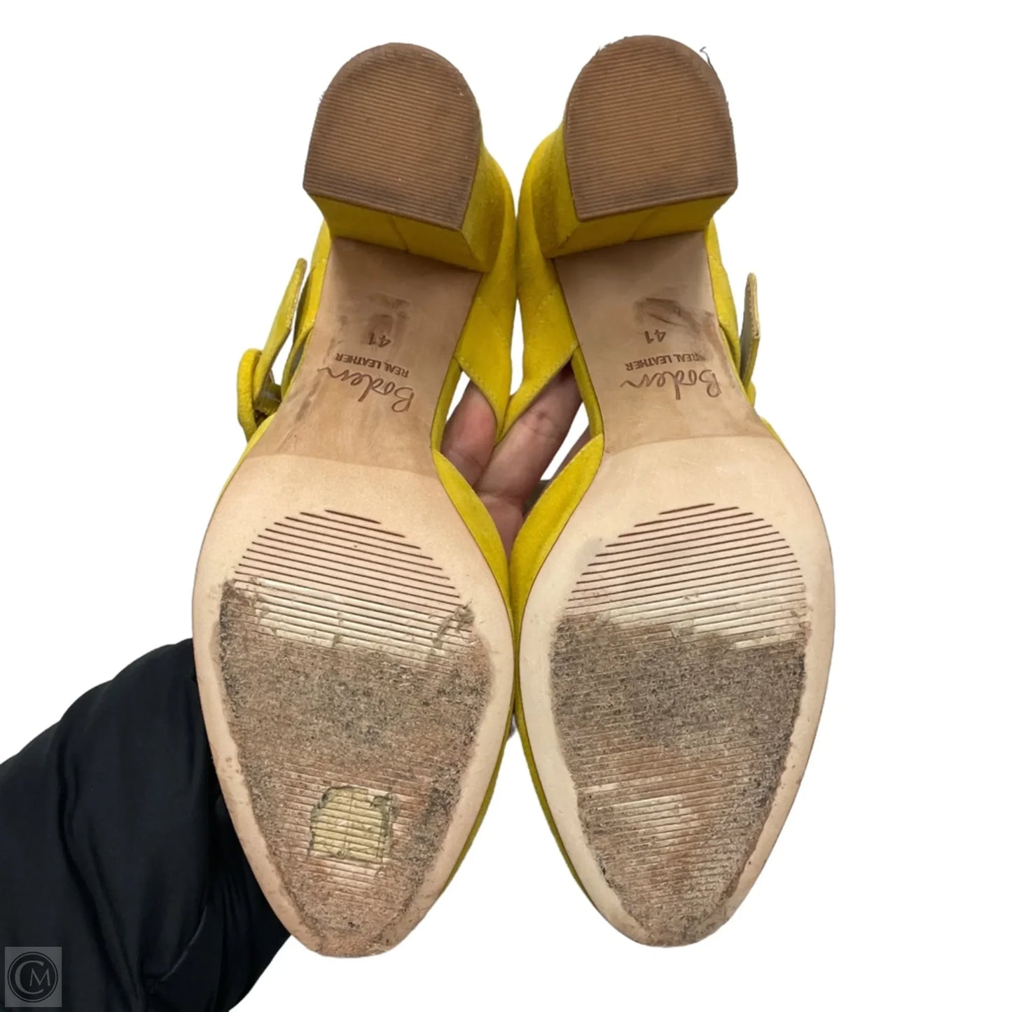 Shoes Heels Block By Boden In Yellow, Size: 10.5