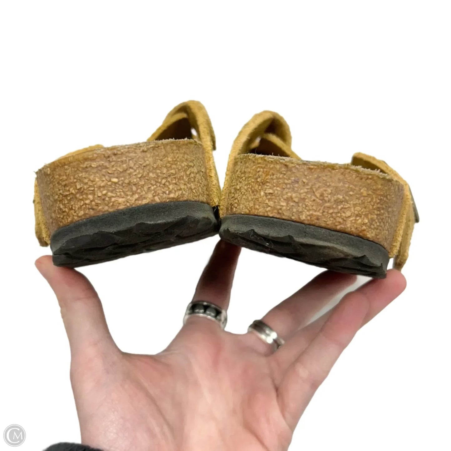 Shoes Flats By Birkenstock In Yellow, Size: 7