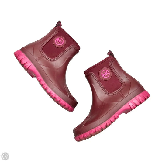 Boots Rain By Michael By Michael Kors In Maroon, Size: 8