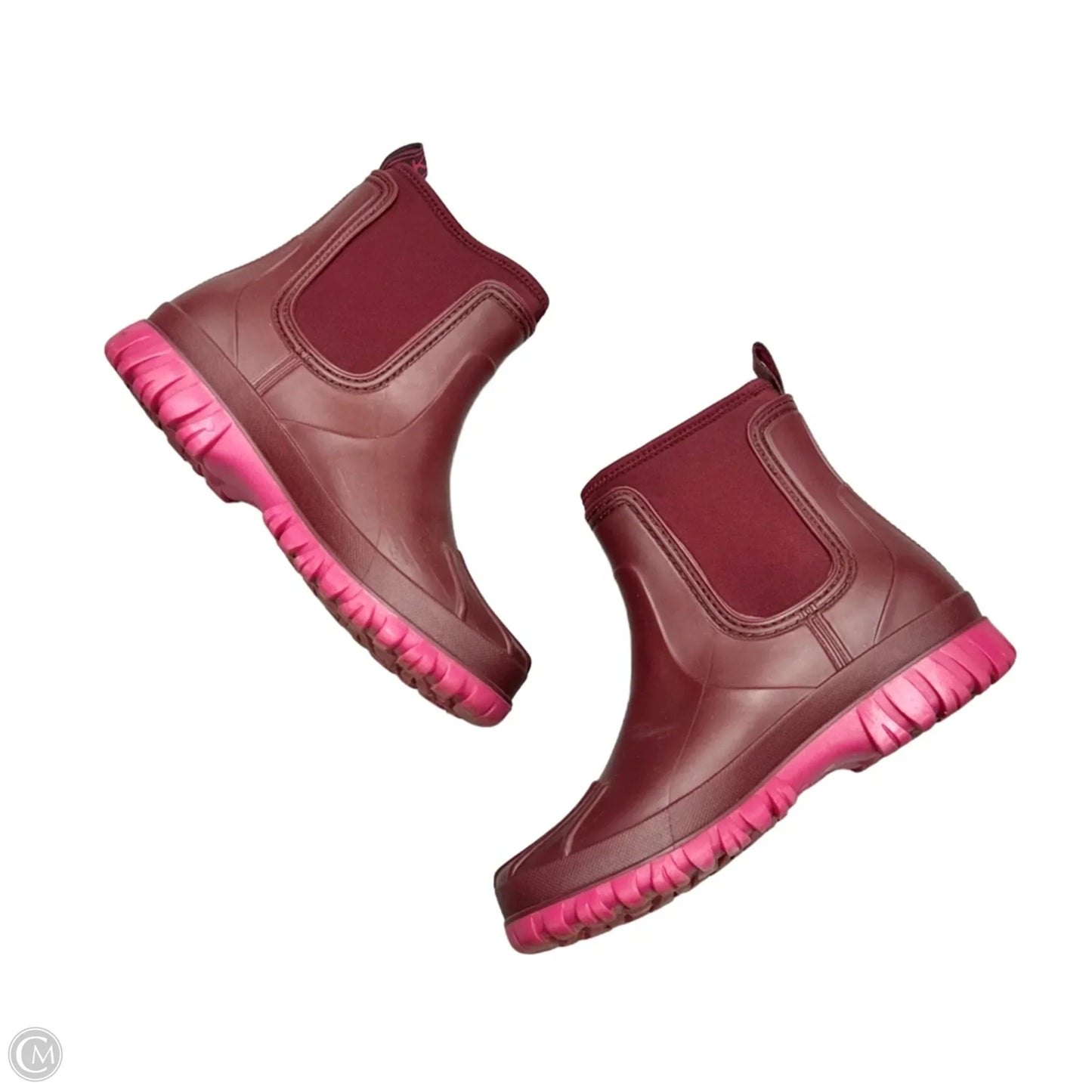 Boots Rain By Michael By Michael Kors In Maroon, Size: 8