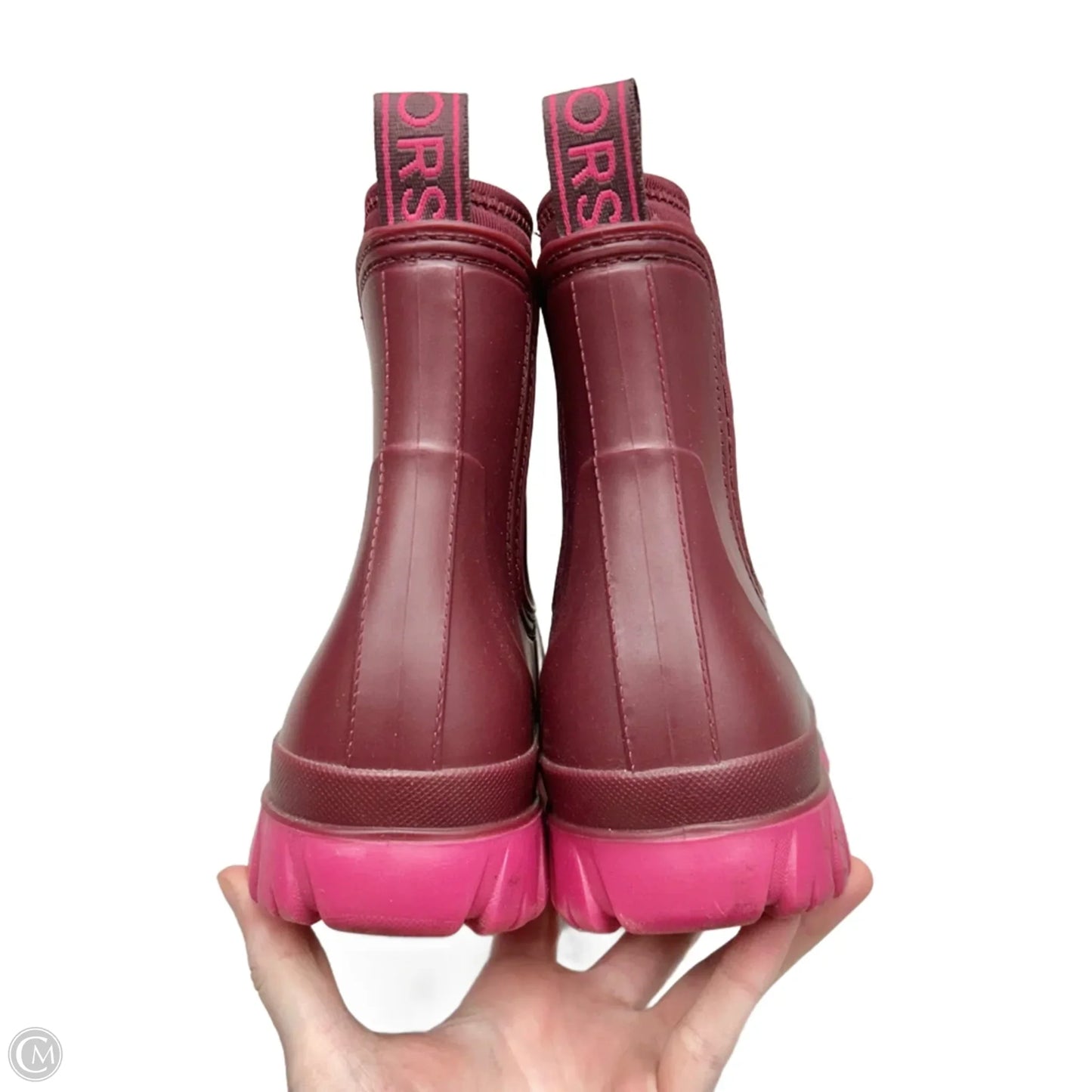 Boots Rain By Michael By Michael Kors In Maroon, Size: 8