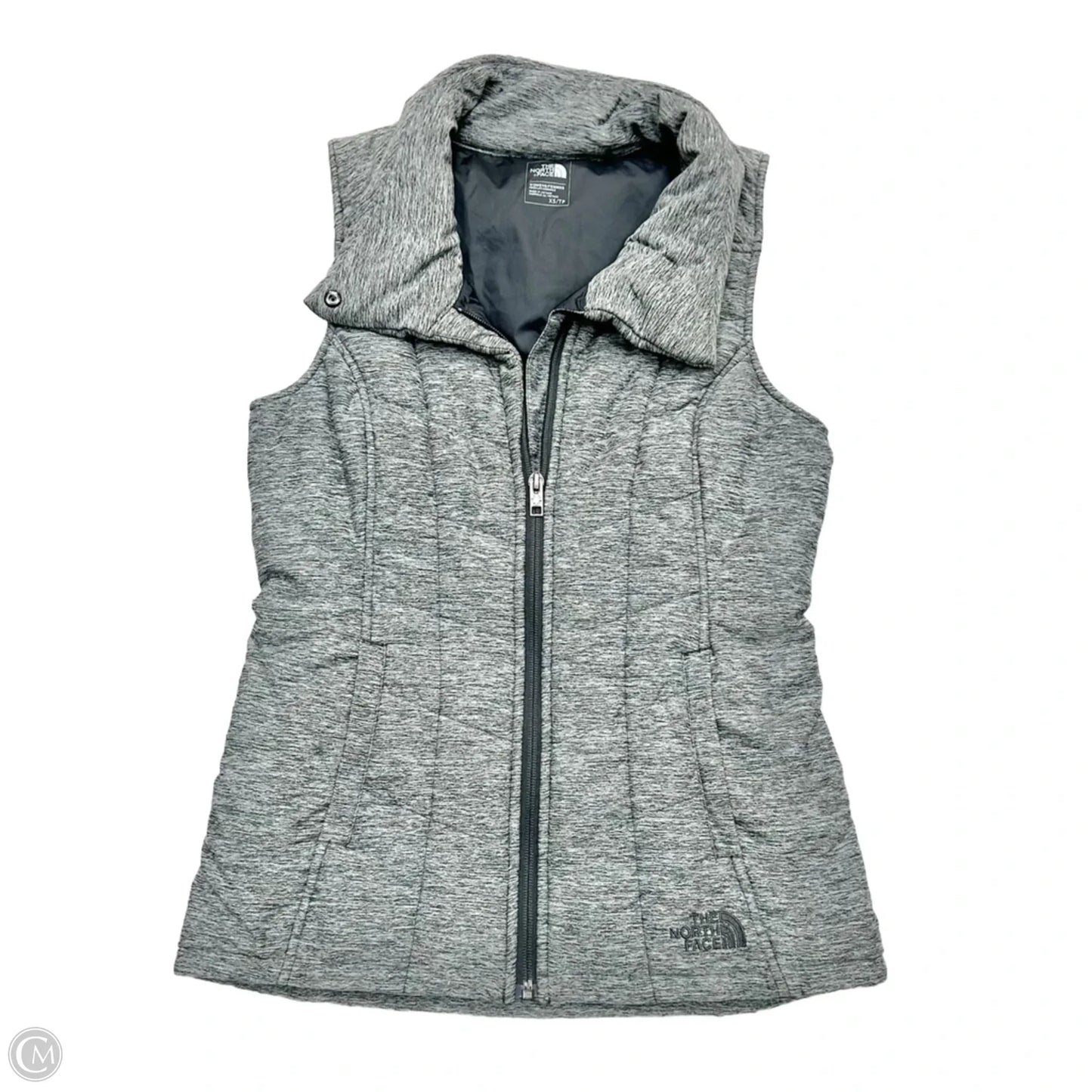 Vest Puffer & Quilted By The North Face In Grey, Size: Xs