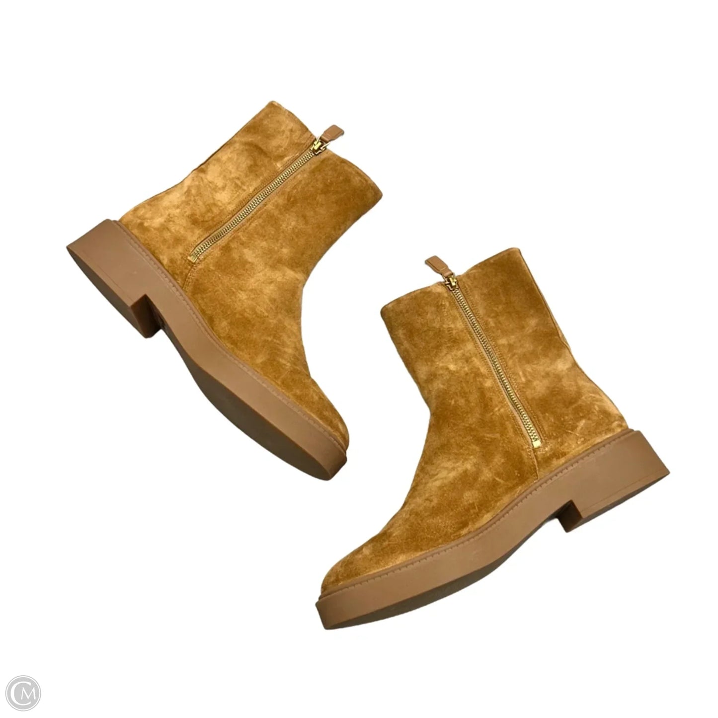 Boots Ankle Heels By Vince In Tan, Size: 9