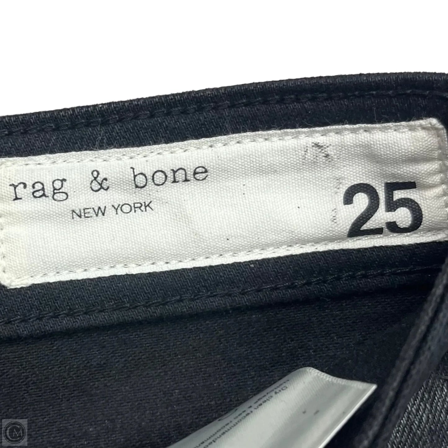 Jeans Skinny By Rag And Bone In Black, Size: 0