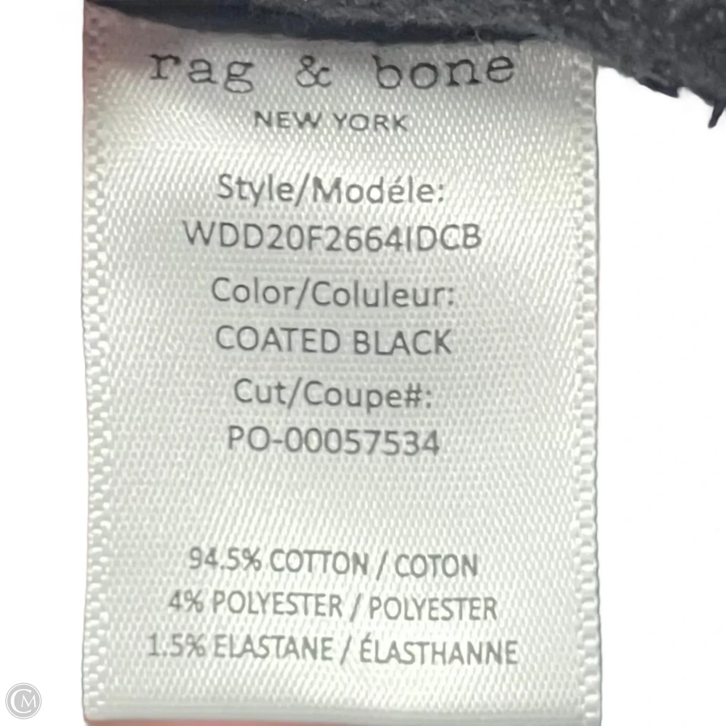 Jeans Skinny By Rag And Bone In Black, Size: 0